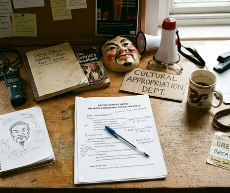Image showing stage_satire